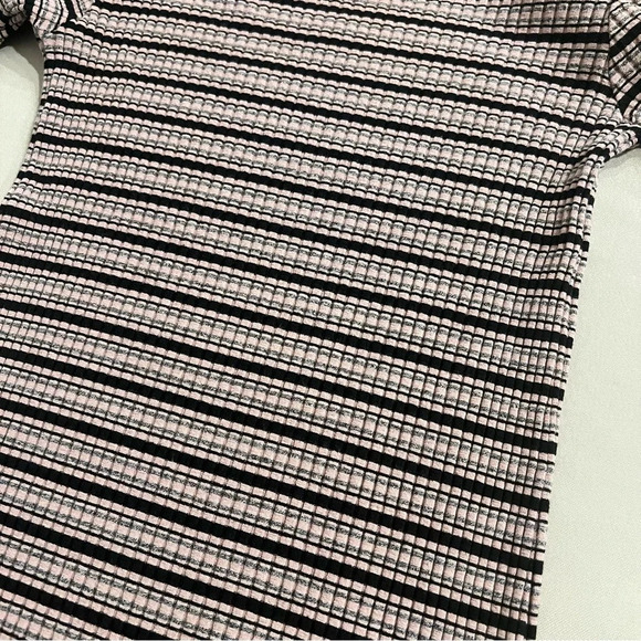 Revolve Monrow Ribbed Striped Knit 3/4 Sleeve Bodycon Midi Dress Women’s Size M - Picture 13 of 14